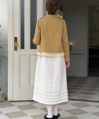 【受注・3L】フリフリトレンチコート・キャメル