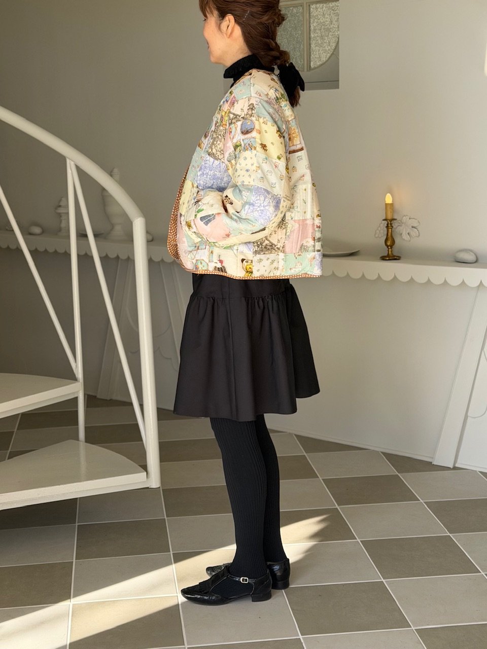 現物・3L】アーカイブテキスタイルブルゾン | yukiemon