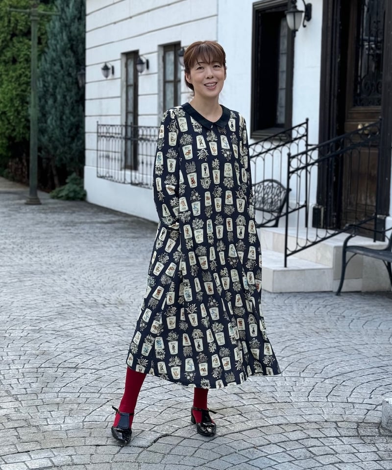 yukiemon フォーチュン柄ワンピースMサイズ