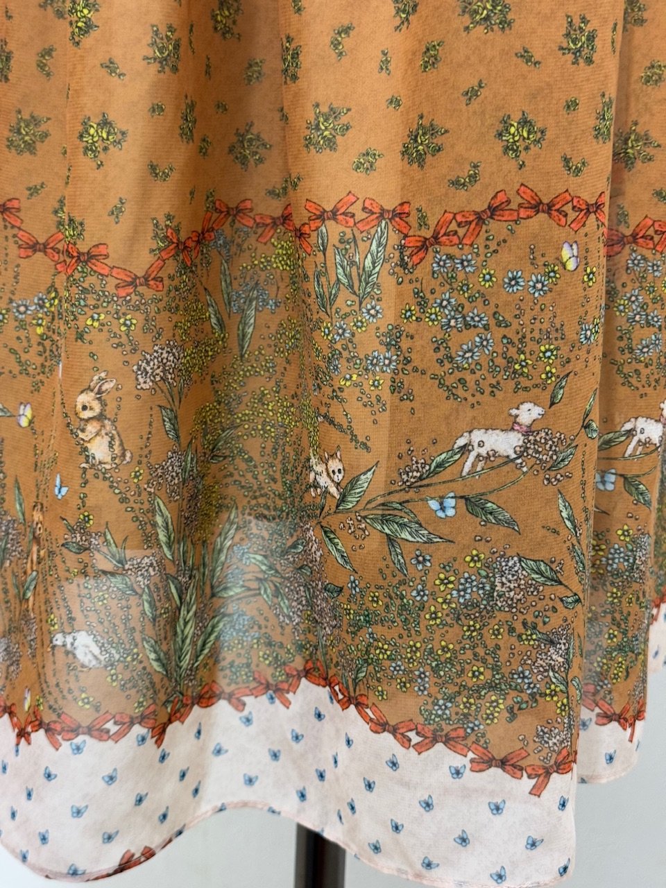 yukiemon 新品 リボンボーダーワンピース Mサイズ ⭐️yukiemon リボンボーダーワンピース 新品 Mサイズ