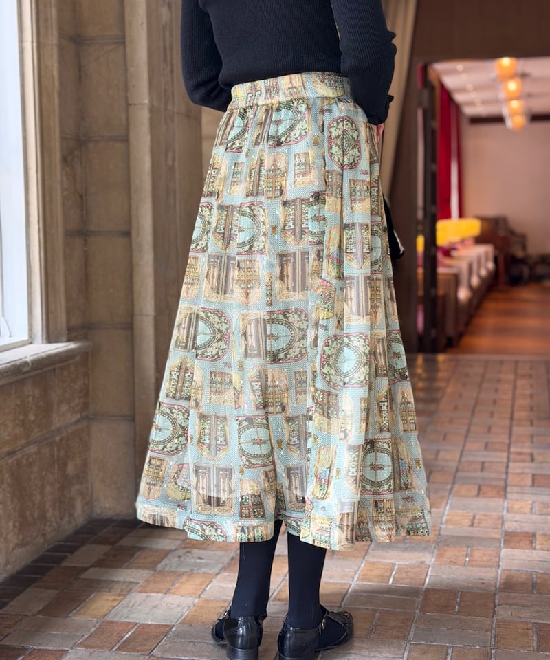 (未使用品タグ付き)yukiemon ユキエモンМ　ティーカップベアスカート 未使用品タグ付き)yukiemon ユキエモンМ ティーカップベアスカート