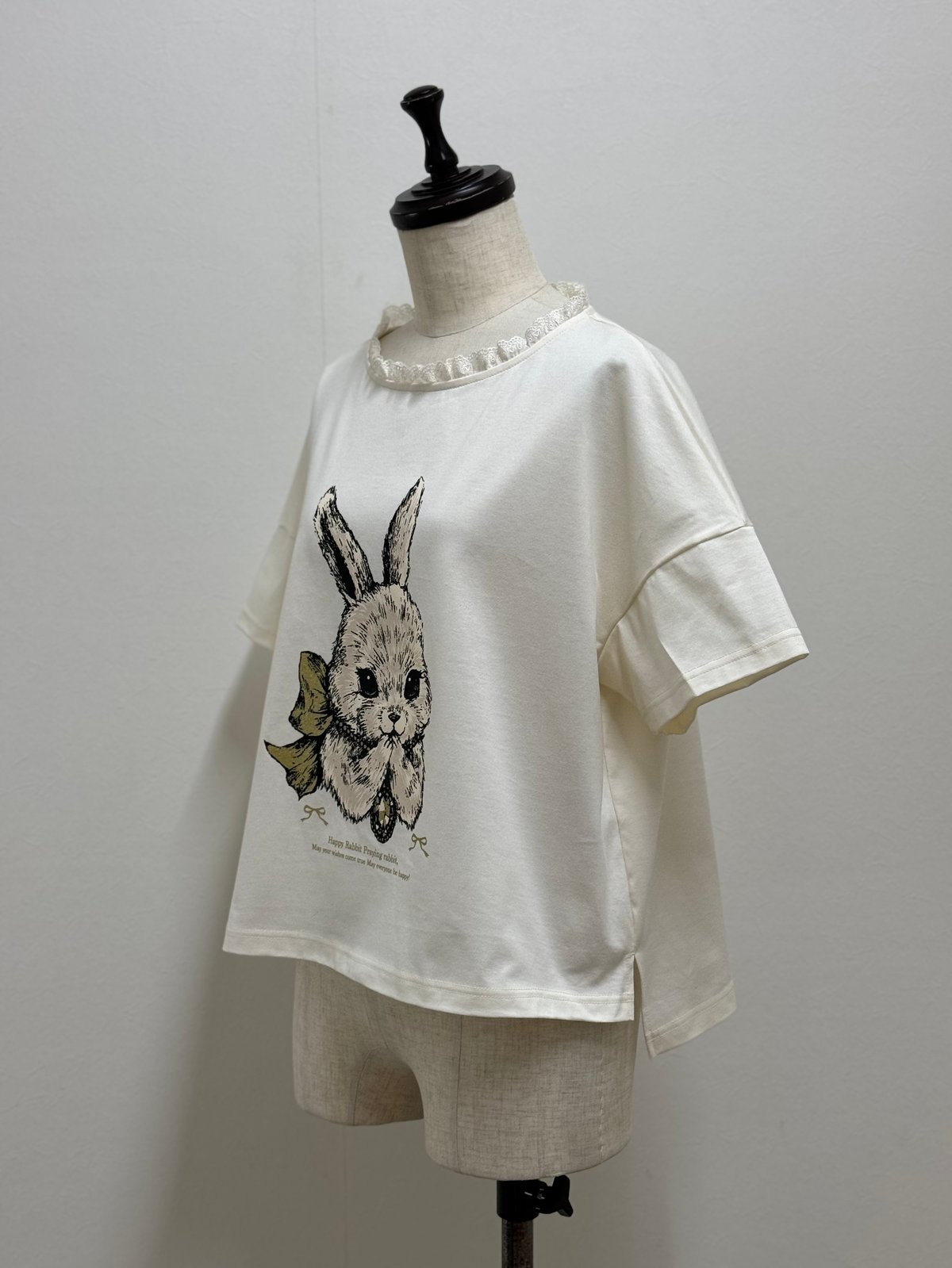 現物・M】おいのりうさぎ変形Tシャツ | yukiemon