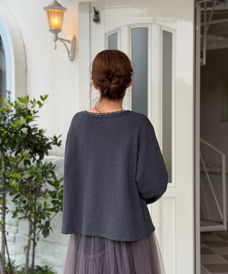 yukiemon コラージュ スエットプルオーバー Diary 3L 猫 yukiemon コラージュ スエットプルオーバー Diary 3L 猫