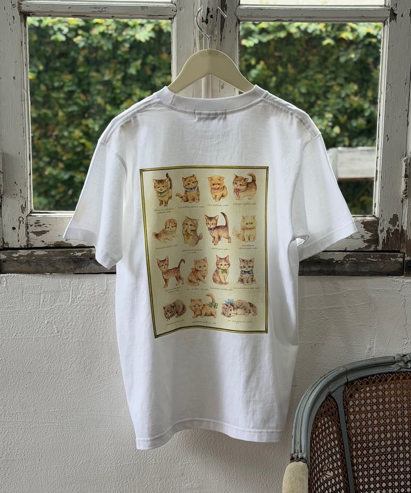 受注・M】ペタペタこねこ図鑑Tシャツ | yukiemon