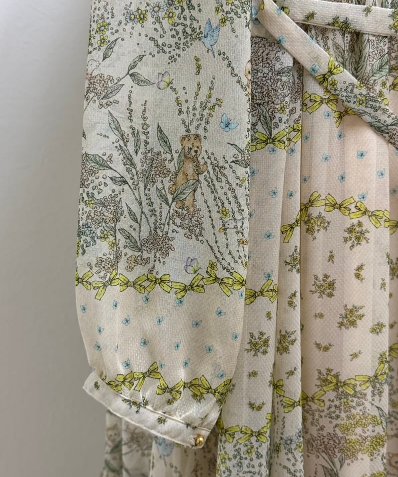 ⭐️yukiemon リボンボーダーワンピース 新品 Mサイズ