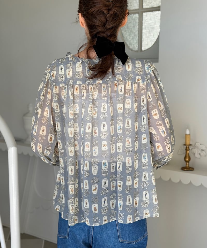 数量限定受注・M】5部袖テキスタイルブラウス(フォーチュン) | yukiemon