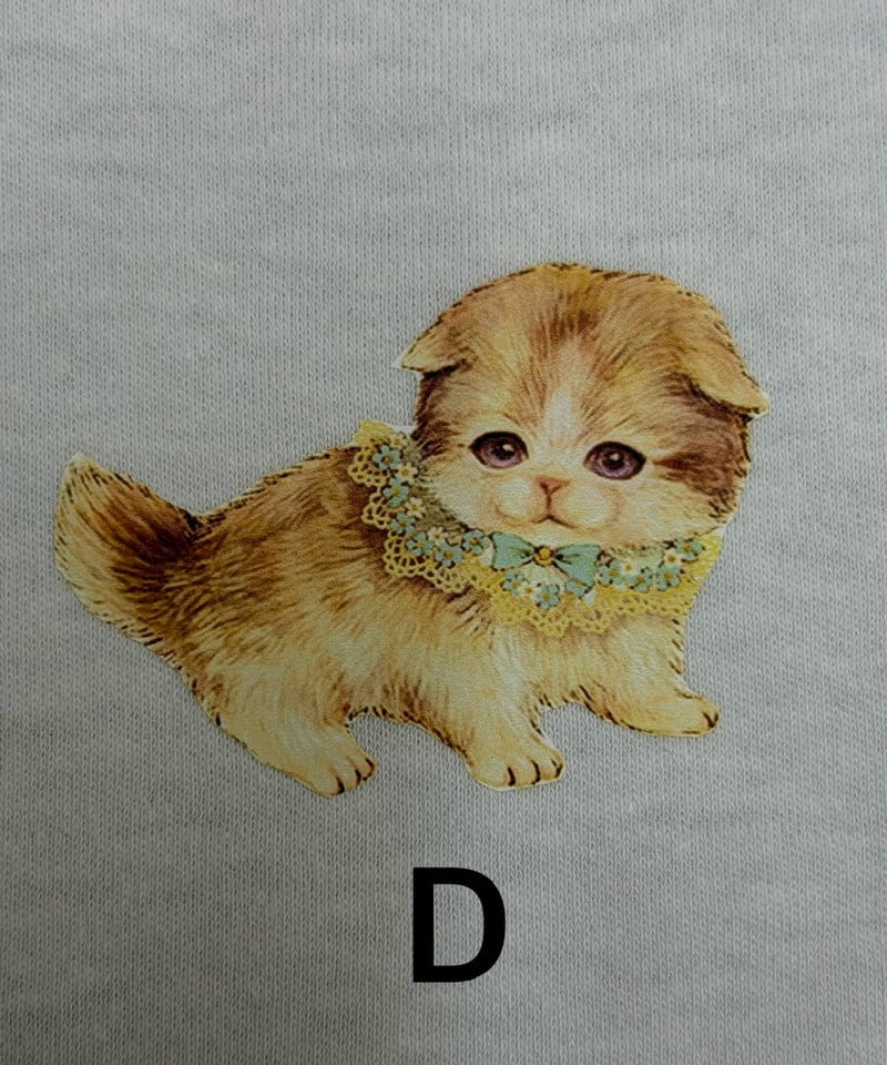 受注・M】ペタペタこねこ図鑑Tシャツ | yukiemon