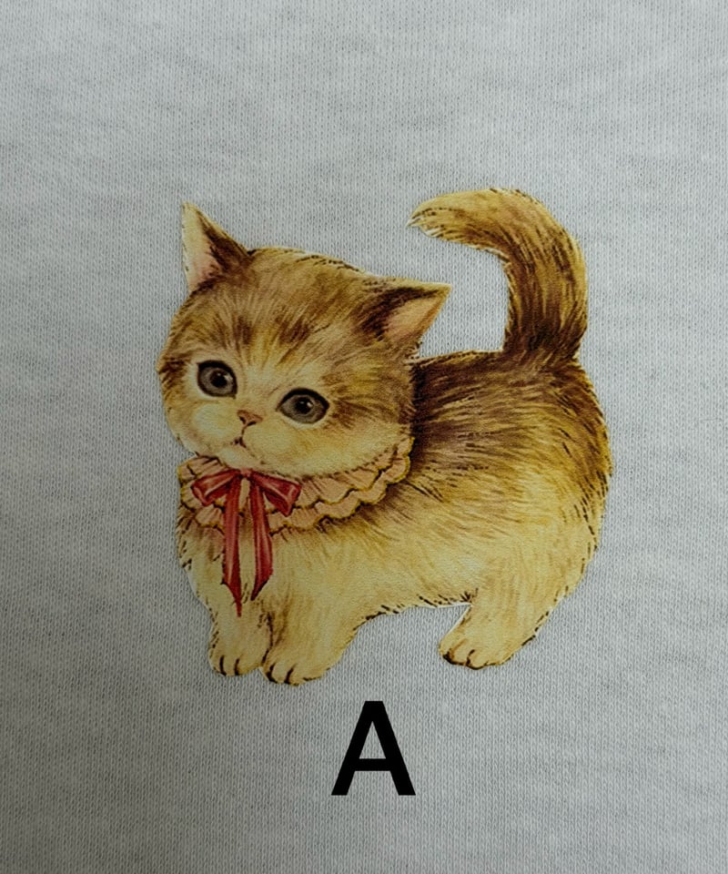 受注・M】ペタペタこねこ図鑑Tシャツ | yukiemon