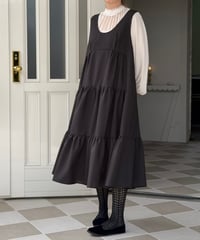【受注・3L】ティアードジャンスカ・ブラック
