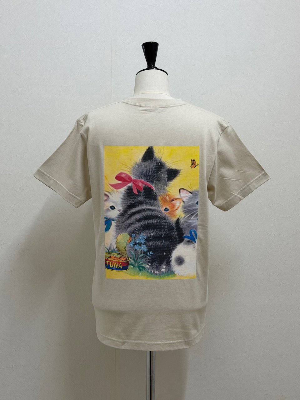 受注・M/3L/XL】ペタペタプレーンTシャツ ・ねこ | yukiemon