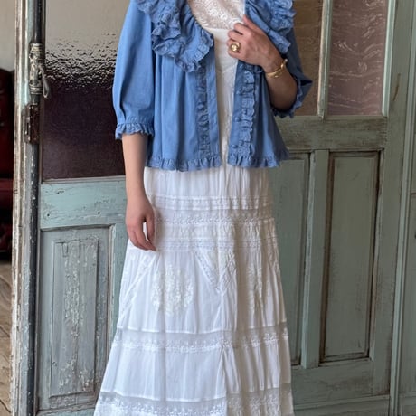 yukiemon レース襟カーディガン fl5 Yukiemon ユキエモン カーディガン