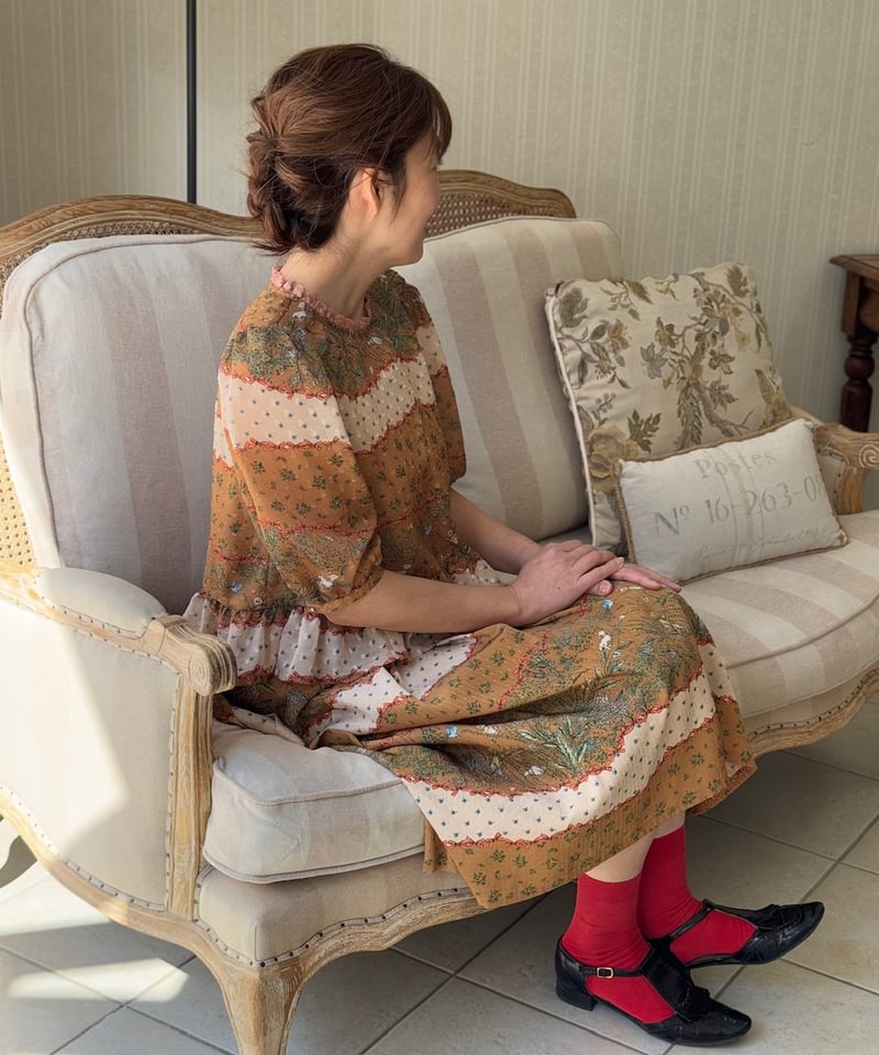 現物・3L】リボンボーダースカート | yukiemon