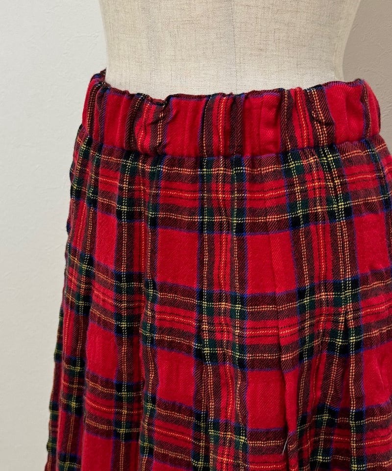 3L・受注】レトロチェック丈長スカート | yukiemon 