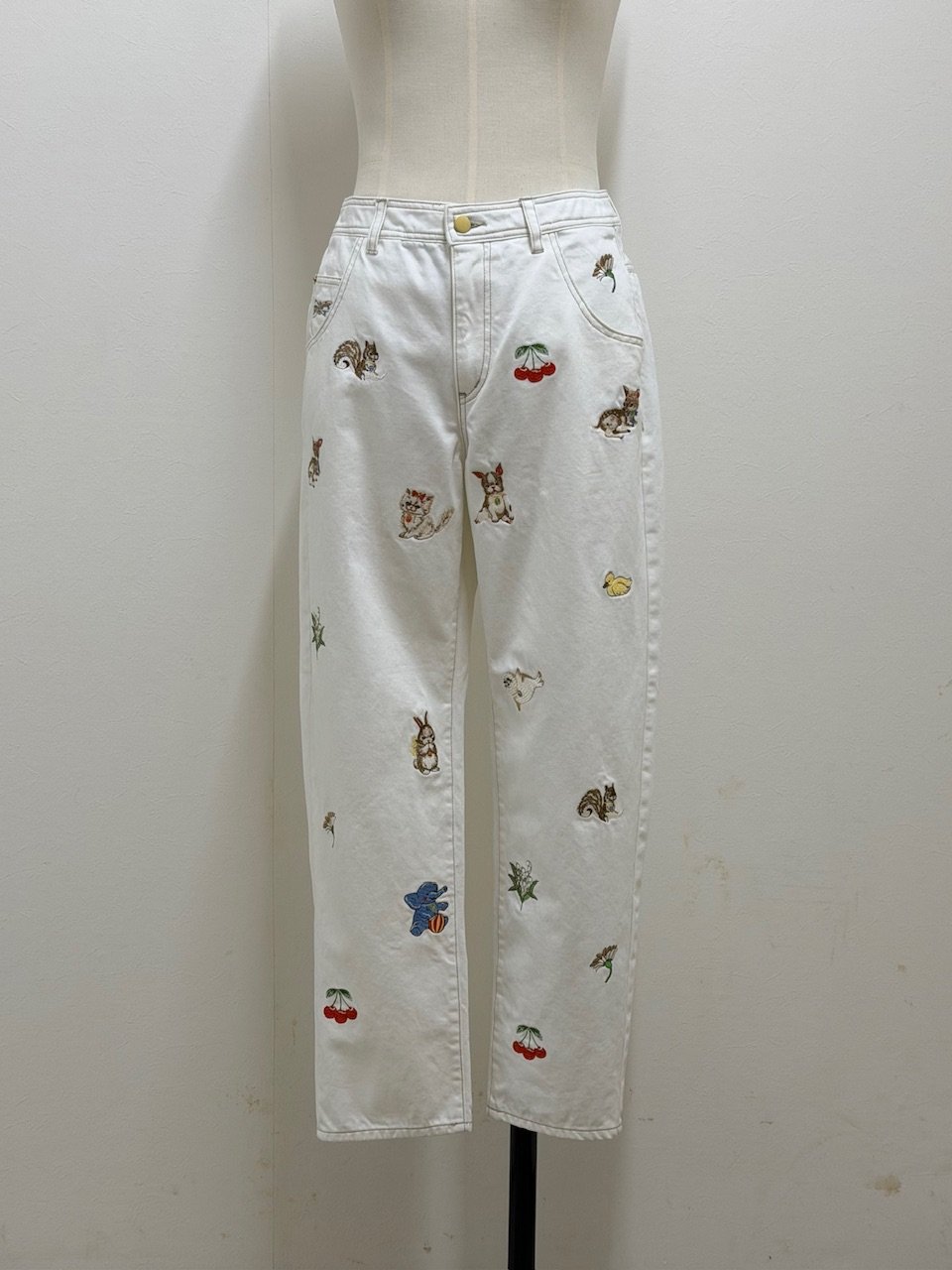 現物・3L】fortune刺繍デニムパンツ(3色展開) | yukiemon
