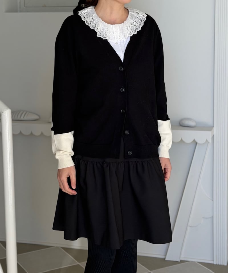 受注・3L】シルエットたっぷりVカーディガン | yukiemon