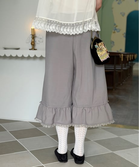 【受注・3L】きれいめクローバーパンツ(2色展開)