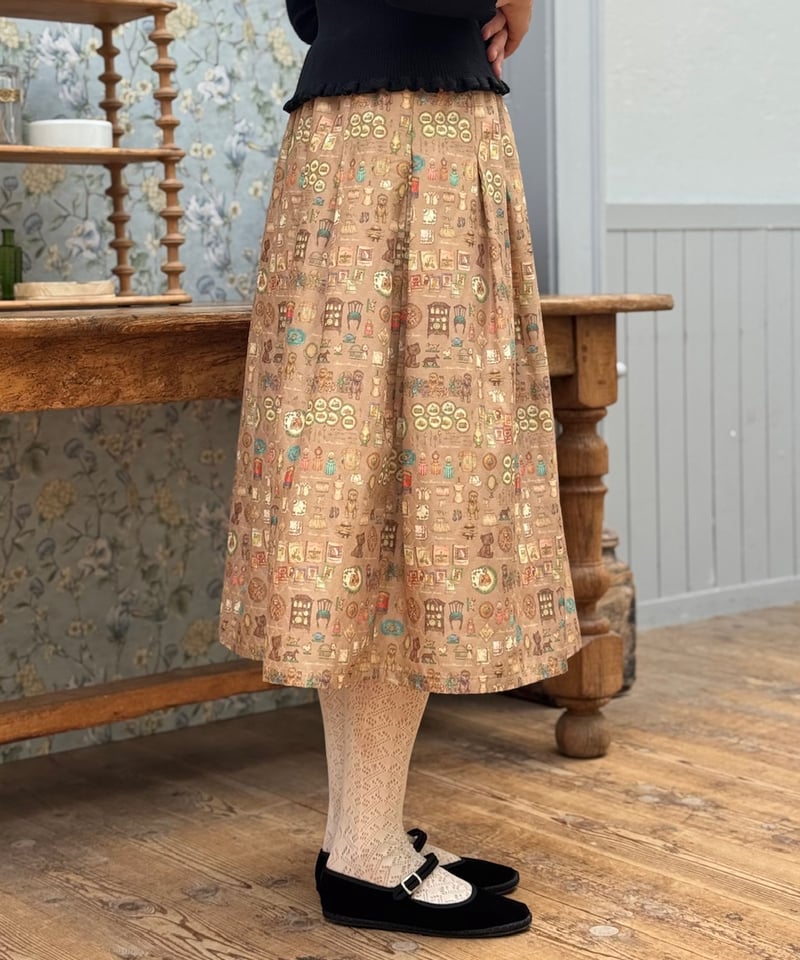 現物・3L】蚤の市スカート | yukiemon