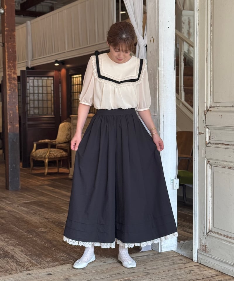 yukiemon ペタペタおりぼんミドルスカート Mサイズ M】ロッテンマイヤーさんパンツ | yukiemon