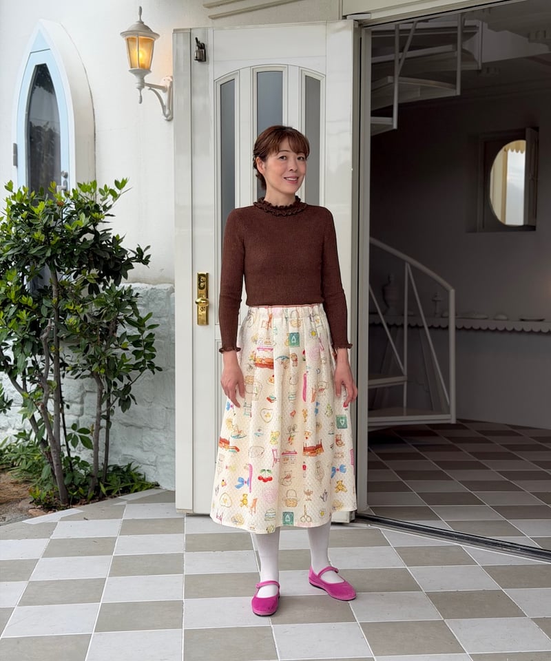 受注【3L】レーシー丈長スッキリスカート | yukiemon