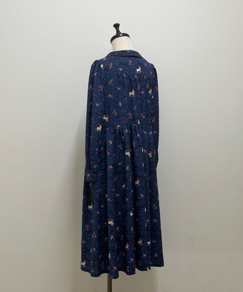 受注【3L】テキスタイルシックワンピース(デシン素材) | yukiemon