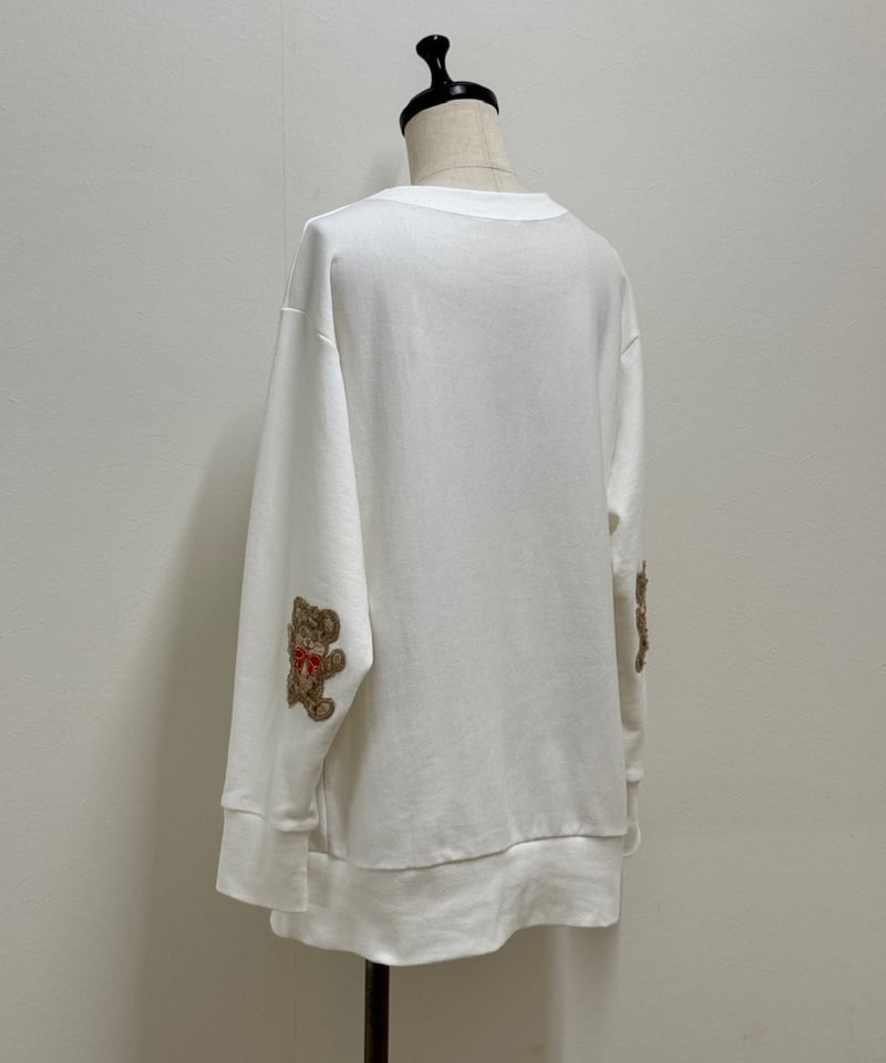 yukiemonアップリケプルオーバー yukiemonアップリケプルオーバー yukiemon】アップリケプルオーバー/3L