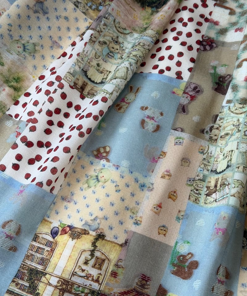 受注【M】テキスタイル丈長スカート | yukiemon