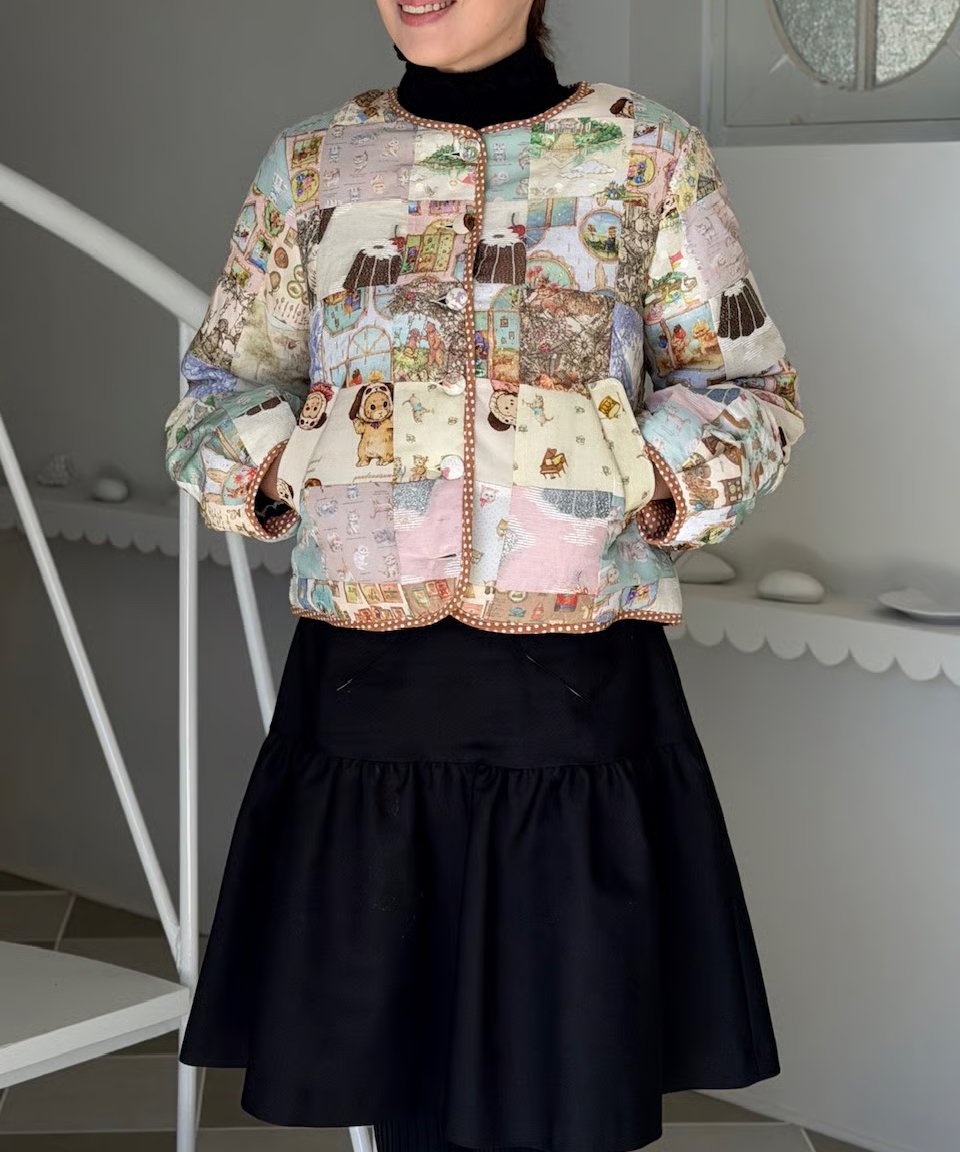 現物・M】アーカイブテキスタイルブルゾン | yukiemon