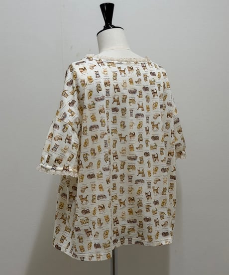 【現物・3L】テキスタイルシューTシャツ