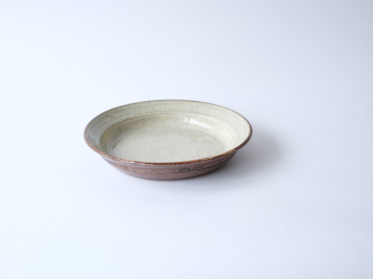 29八寸平鉢白 中嶋窯 | うつわと手仕事 廻り道