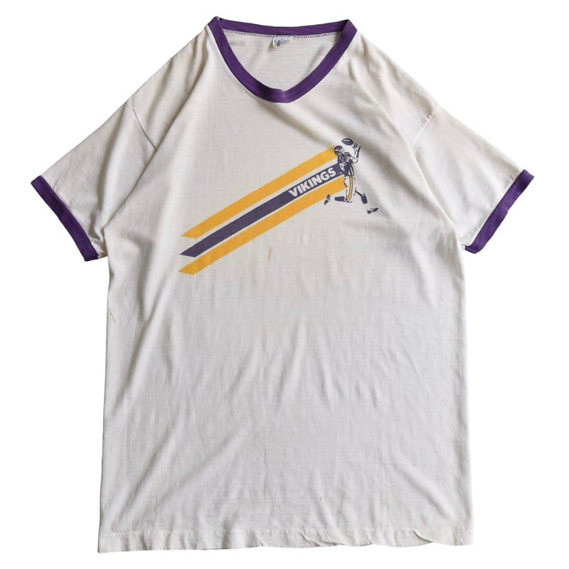 ビンテージ チャンピオン プリント リンガーネック Tシャツ ビンテージ チャンピオン プリント リンガーネック Tシャツ