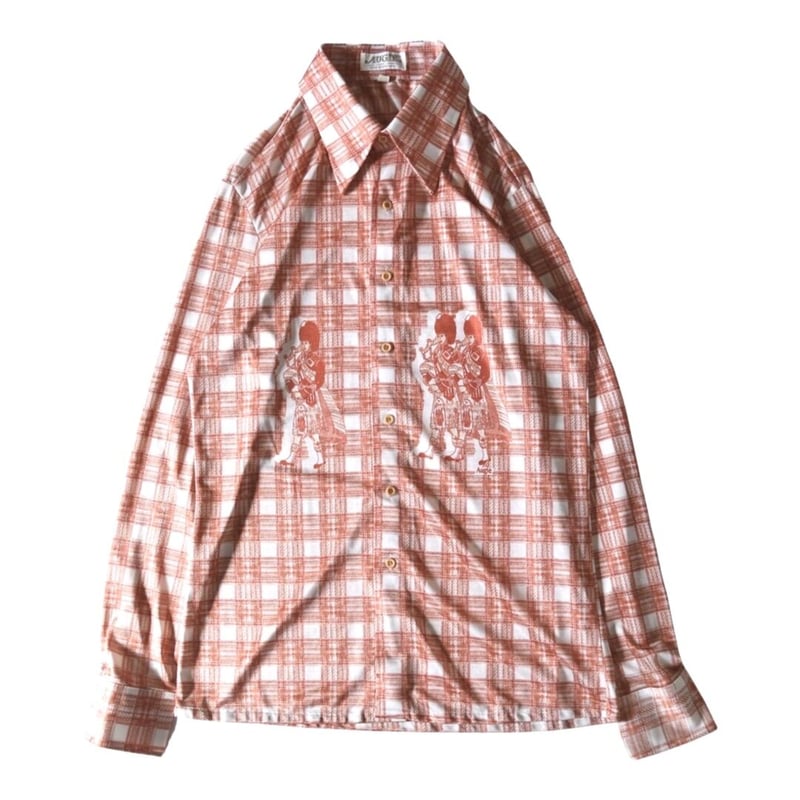 レア！70s スウェーデン製 アルファベット 総柄シャツ 長袖 ビンテージ 古着 70s USA製 長袖シャツ 総柄シャツ 70年代 花柄 vintage - メルカリ