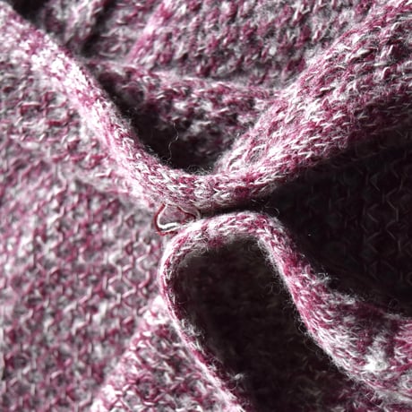 モヘア ウール ニット ポンチョ / mohair wool knit poncho