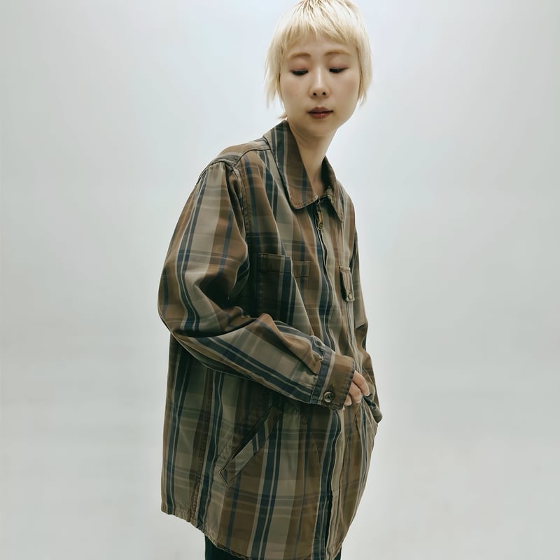 90s BANANA REPUBLIC CPO チェックシャツ ジャケット 美品 90s BANANA REPUBLICバナナリパブリック オンブレチェック コットン