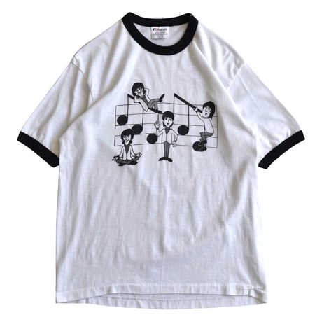 ビンテージ ビートルズ リンガーネック プリント Tシャツ / vintage "Beatles" ringer neck print T-shirt"