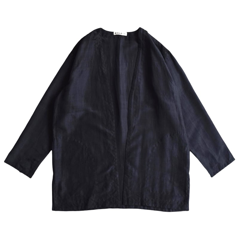 イッセイミヤケASHA BY MDS シルクキルティングノーカラージャケット