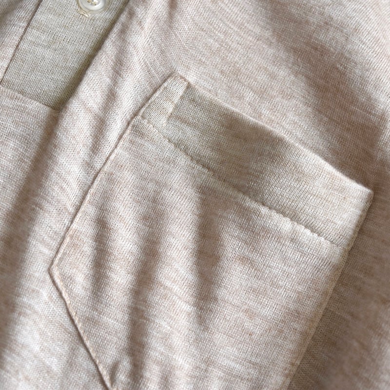 ビンテージ 長袖 ニット ポロシャツ / vintage LS knit polo ビンテージ 長袖 ニット ポロシャツ / vintage LS knit polo