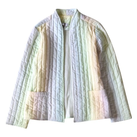 パステル レインボー キルティングジャケット / pastel rainbow quilting jacket