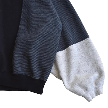 スイッチング スウェット ポロ / switching sweat polo