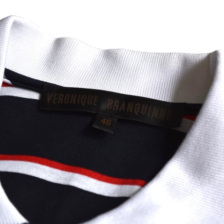 ヴェロニクブランキーノ ボーダー ポロ / "Veronique Branquinho" border polo