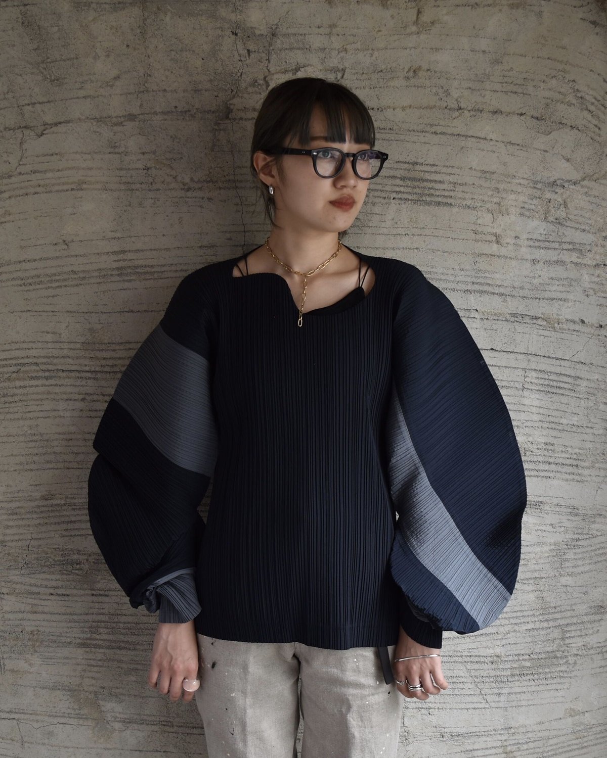 90S issey miyake イッセイミヤケ　デザインニット　レディース