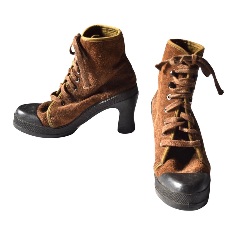 スエード ヒール ブーツ / suede heel boots | NVC vintage