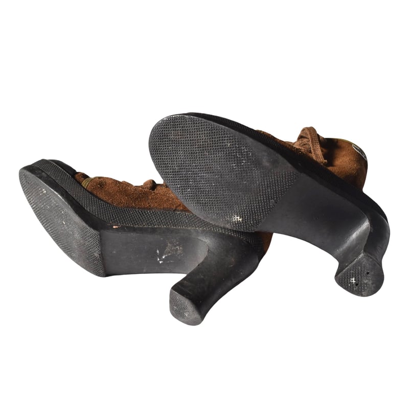 スエード ヒール ブーツ / suede heel boots | NVC vintage
