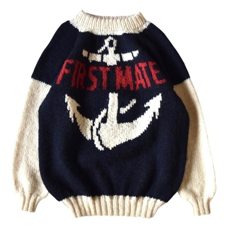 マリンデザイン ウール ニット / marine design wool knit