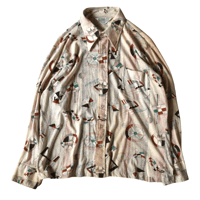 シアーズ ビンテージ 総柄 シャツ / "SEARS" vintage all pattern shirt