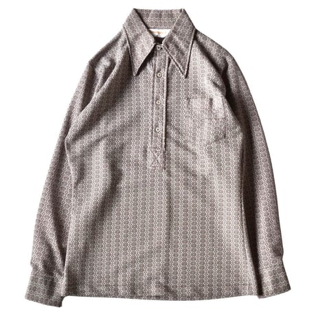 ビンテージ 総柄 プルオーバーシャツ / vintage all pattern pullover shirt