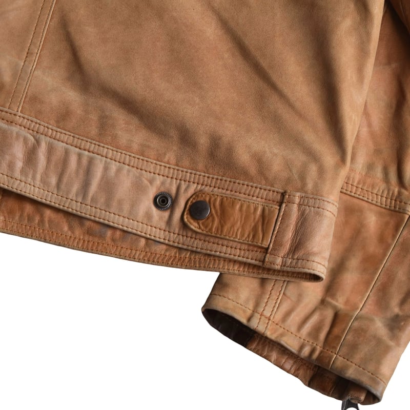 ✳️ ANGELO LITRICO 革ジャン　茶色 Angelo Litrico Authentic Vintage Mens Brown Jacket Medium Leather