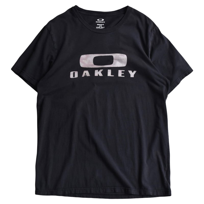 USA製 OAKLEY 90s オークリー Tシャツ フェード 黒 M テック