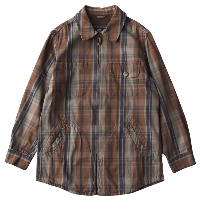 90s BANANA REPUBLIC CPO チェックシャツ ジャケット 美品 90s BANANA REPUBLIC CPO チェックシャツ ジャケット 美品 - メルカリ