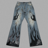 FIRE PATCH JEANS 【SNAKE】