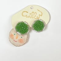 緑のつぶつぶ＊KAOピアス